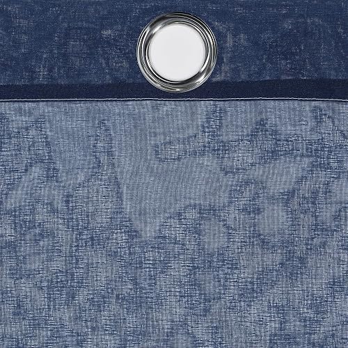Eclipse Ines Cortinas de Ventana con Ojales para recámara (2 Paneles), 132 x 213 cm, Color índigo