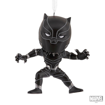 Hallmark - Adorno de Navidad estilizado de la Pantera Negra de Marvel, Regalos de superhéroes