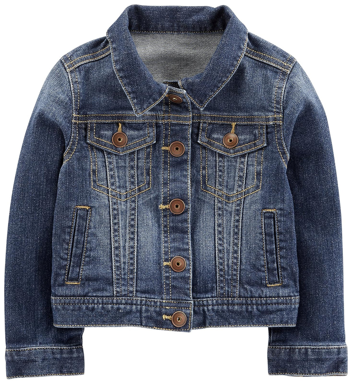 Simple Joys by Carter's Denim Jacket chamarra ligera de algodón bebés niñas