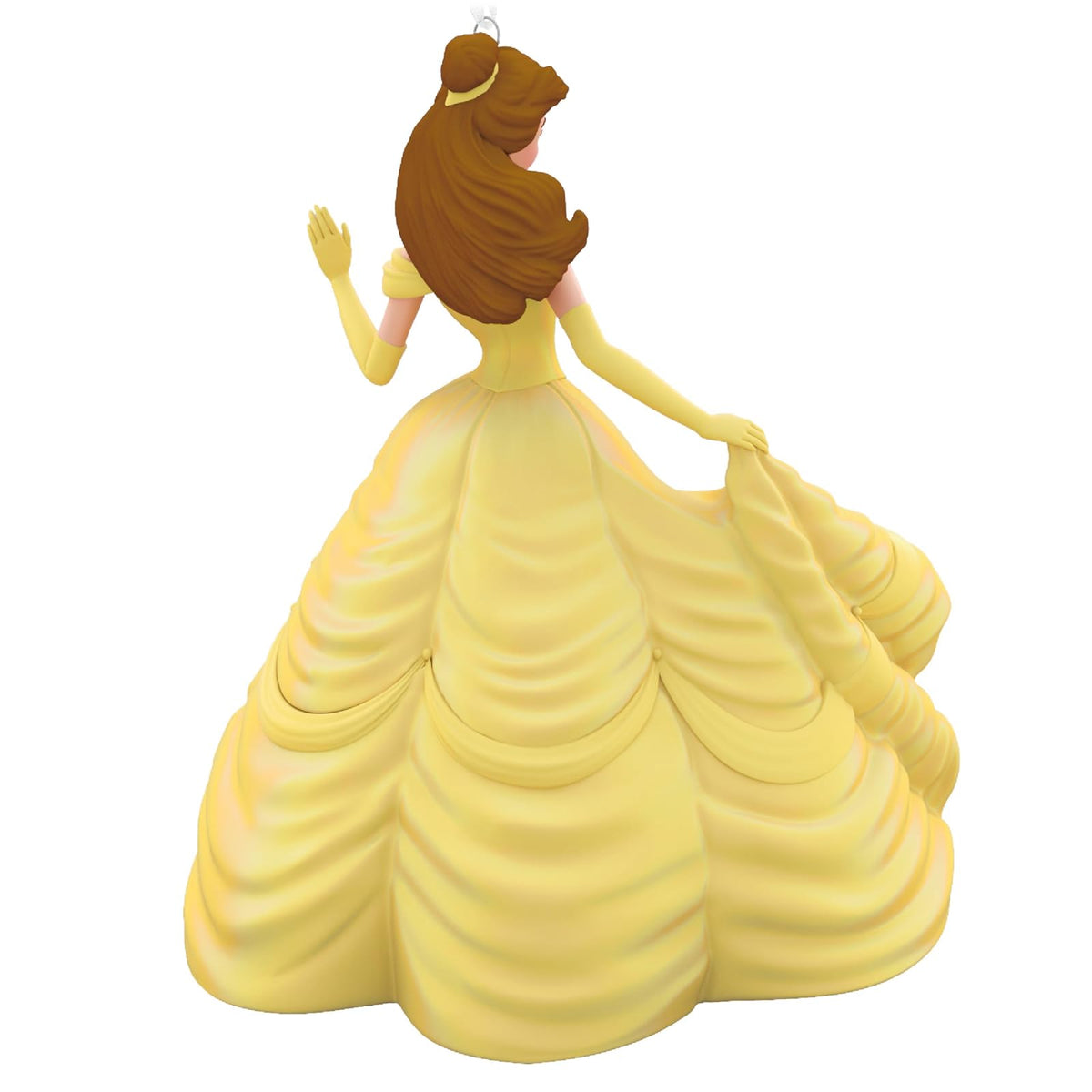 Hallmark - Adorno navideño de Princesa Disney 2024, Bella de celebración, Bella y la Bestia, Porcelana