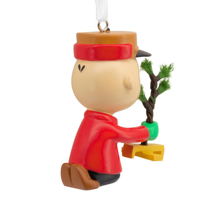 Hallmark Peanuts Charlie Brown con Adorno navideño de árbol, Regalos para Fans de los Cacahuetes