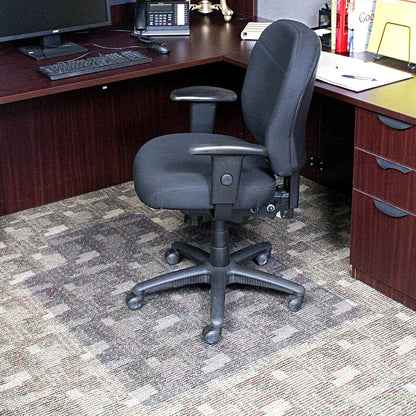 Dimex - Tapete para silla de oficina para alfombra de pelo bajo con labio, 36 x 48 pulgadas, transparente