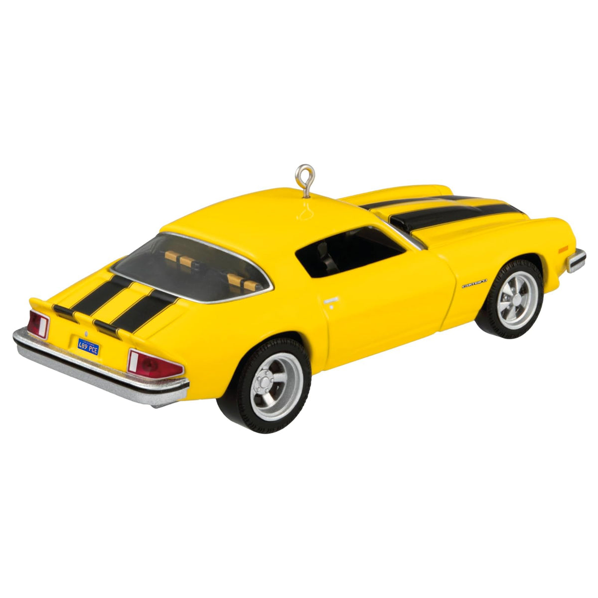 Hallmark - Adorno de Navidad 2025, The Car's The Star Transformers 1976 Chevrolet Camaro Bumblebee, Metal, Regalos de película