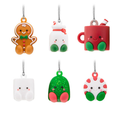 Hallmark Better Together - Mini Adornos de Navidad para día Festivo, irrompibles, Juego de 6, Regalos de Comida