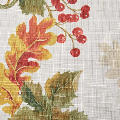 Elrene Home Fashions Mantel de poliéster con Borde de Hojas balanceadas, Mantel de Temporada y día Festivo, 60 x 84 Pulgadas, Rectangular/Rectangular