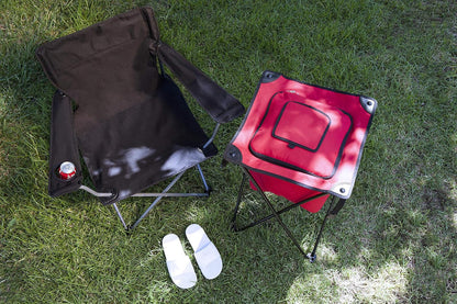 PTZ - Silla de Campamento - Silla de Picnic - Silla de Playa con Bolsa de Transporte, Color Negro
