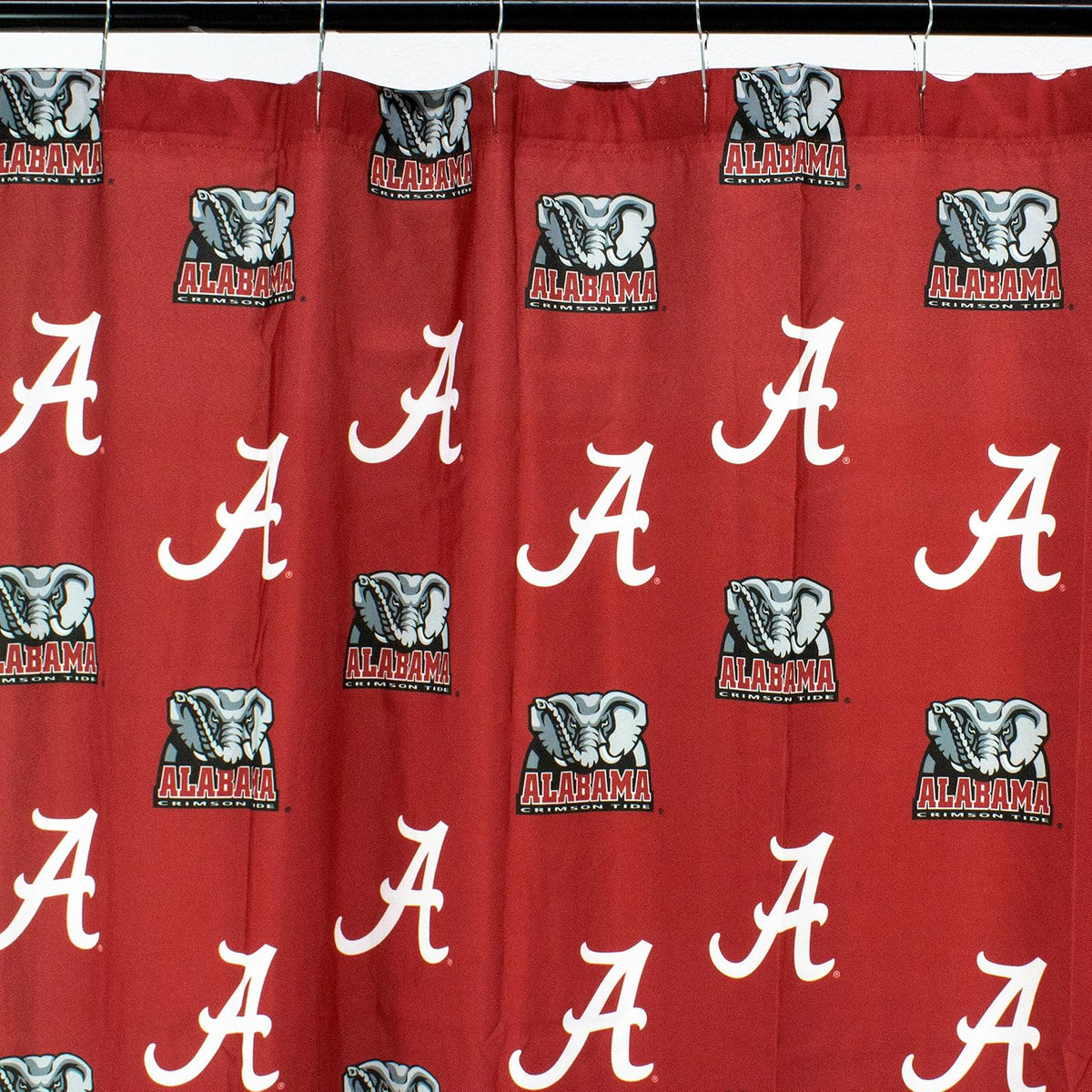 College Covers Alabama Crimson Tide - Cortina de Ducha (182,8 x 177,8 cm)