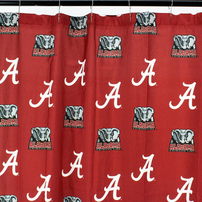 College Covers Alabama Crimson Tide - Cortina de Ducha (182,8 x 177,8 cm)