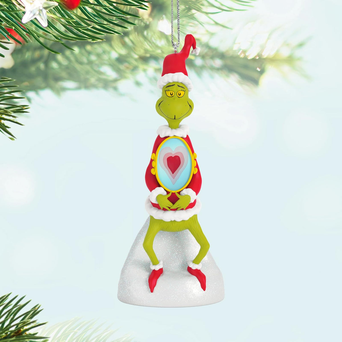 Hallmark - Adorno navideño de Recuerdo 2025, Dr. Seuss's How The Grinch robó la Navidad Un Cambio de corazón, Regalos de película de Navidad