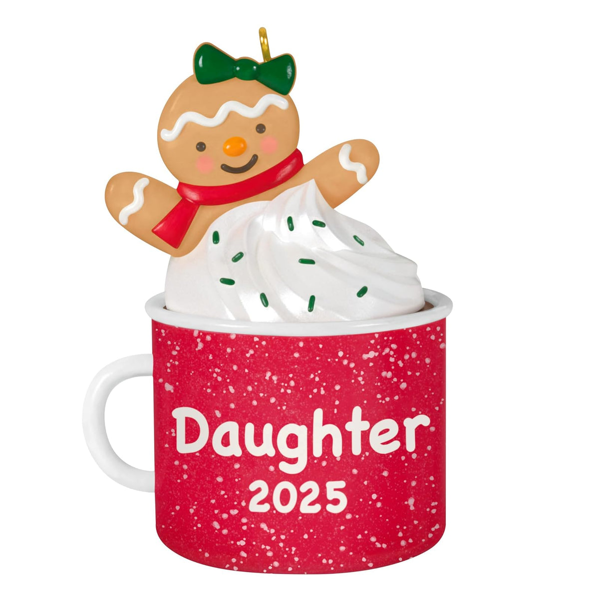 Hallmark - Adorno de Navidad 2025 para Hija de Pan de Jengibre en Taza 2025