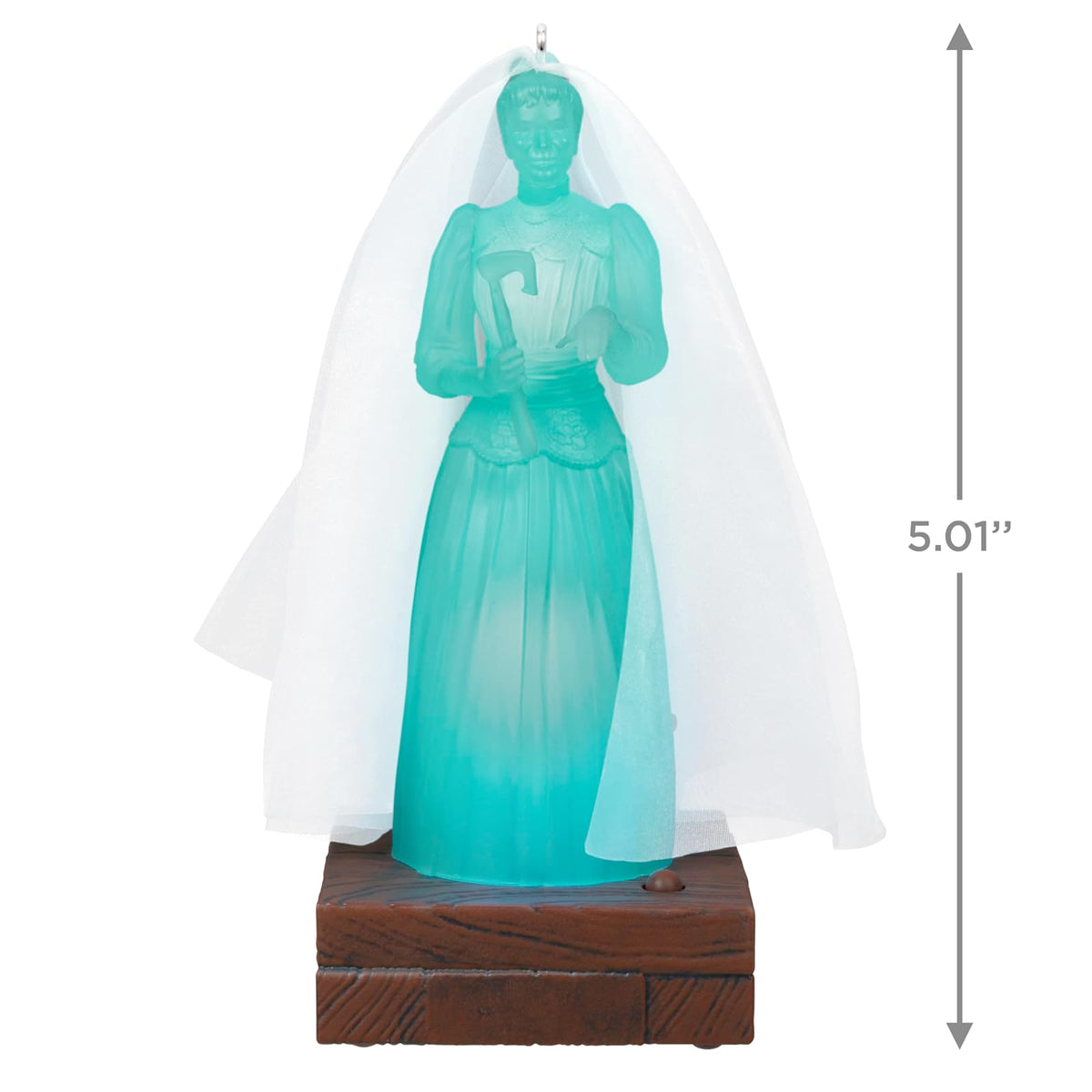 Hallmark - Adorno de Navidad de Disney The Haunted Mansion Collection Constance Hatchaway con luz y Sonido, Regalos para fanáticos de Disney