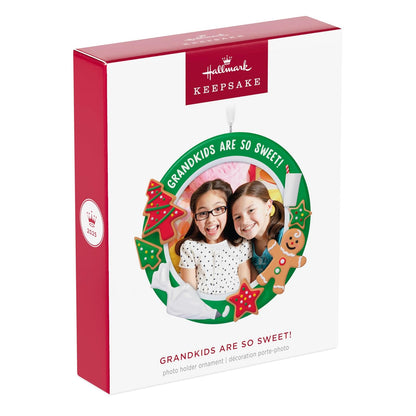 Hallmark - Adorno de Navidad 2025, Marco de Fotos para Nietos Son Tan Dulces, Regalos para Abuelos