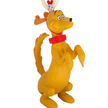 Hallmark Dr. Seuss's How The Grinch robó la Navidad MAX in Antlers Adornos de Navidad, Regalos de película de Navidad