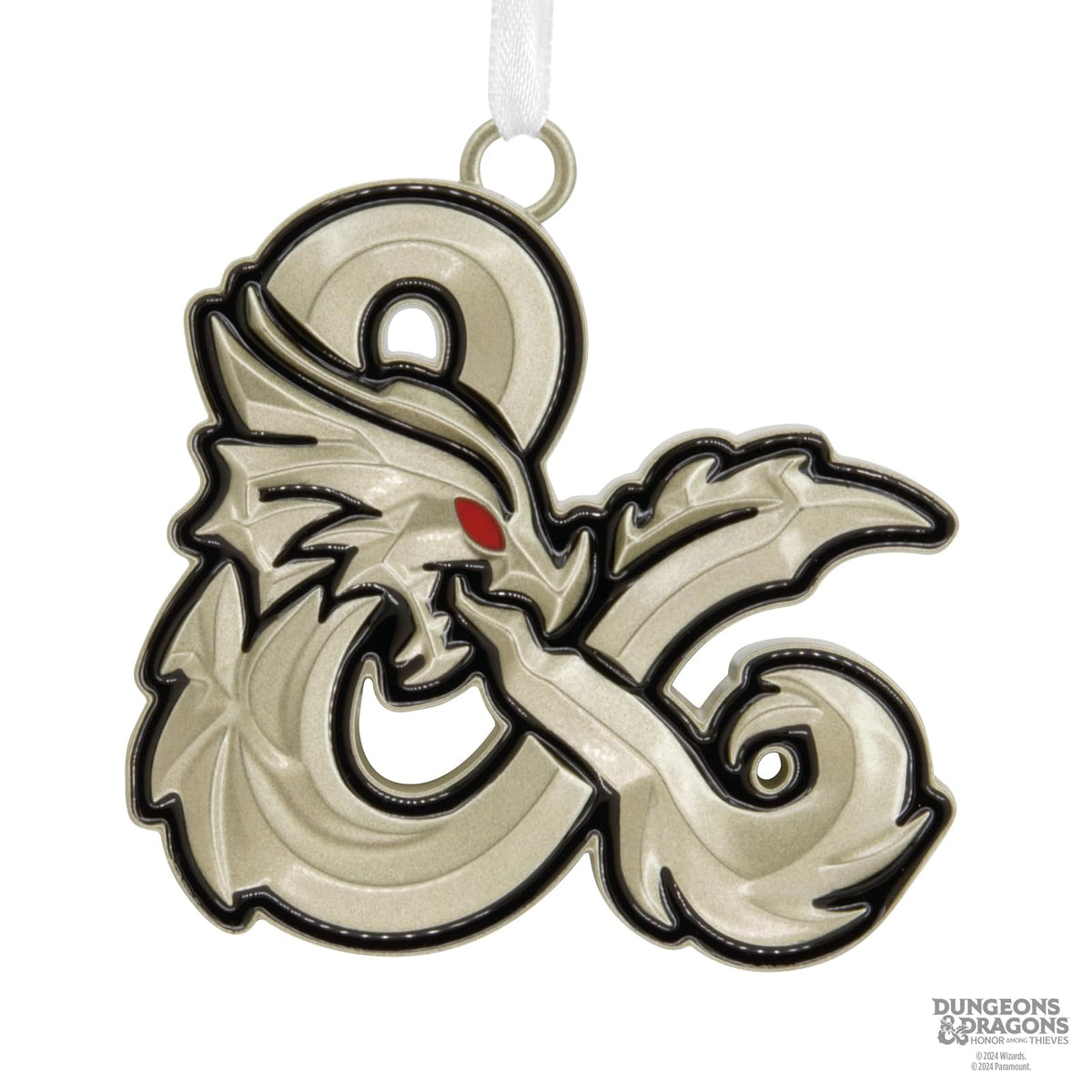 Hallmark Dungeons & Dragons: Honor Among Thieves Dragon Ampersand Ornamento de Navidad, Metal, Regalos de Cultura Pop