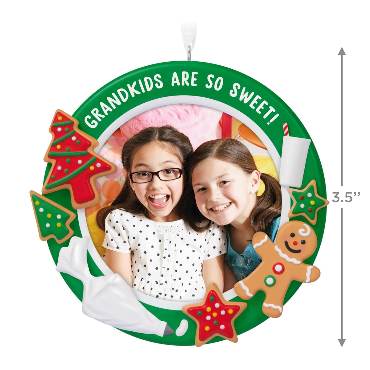 Hallmark - Adorno de Navidad 2025, Marco de Fotos para Nietos Son Tan Dulces, Regalos para Abuelos