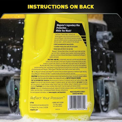 MEGUIAR'S - G17748 Ultimate Wash & Wax, cera, 48 onzas