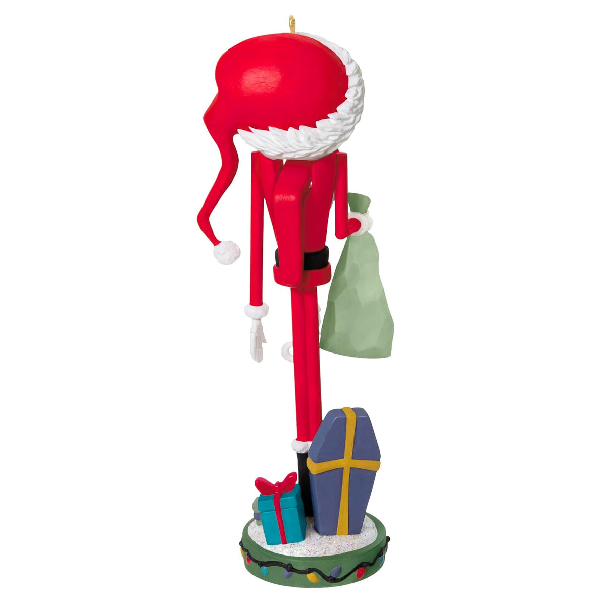 Hallmark - Adorno navideño de Recuerdo 2025, Disney Tim Burton's The Nightmare Before Christmas Cascanueces de Papá Noel Skellington, Regalos para fanáticos de Disney