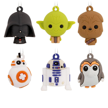 Hallmark Mini Adornos Navideños Marvel Super Heroes, Juego de 6 - Personajes de Star Wars