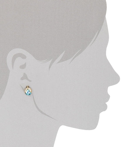 Betsey Johnson "Iconic Enchanted Garden" Crystal Bug Stud Earrings