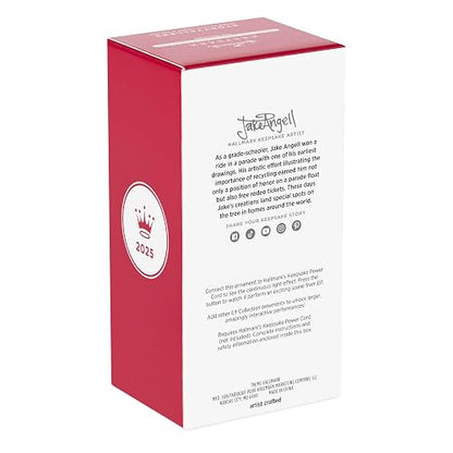 Hallmark - Adorno de Navidad 2025, colección Elf Jovie con luz y Sonido, Regalos de película de Navidad