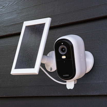 Arlo Essential - Cargador de panel solar (2ª generación) - Accesorio certificado Arlo - Funciona con cámara esencial para exteriores y cámara esencial XL para exteriores (2ª generación), color blanco