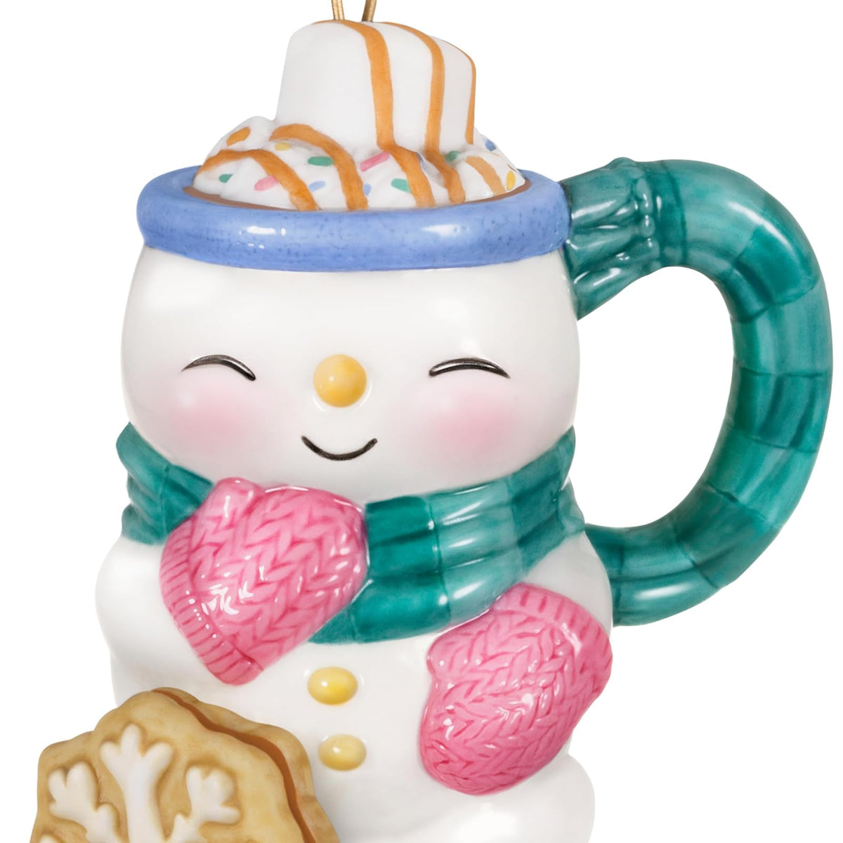 Hallmark - Adorno navideño de Recuerdo 2025, Taza de Porcelana, Regalos para los Amantes de la Navidad