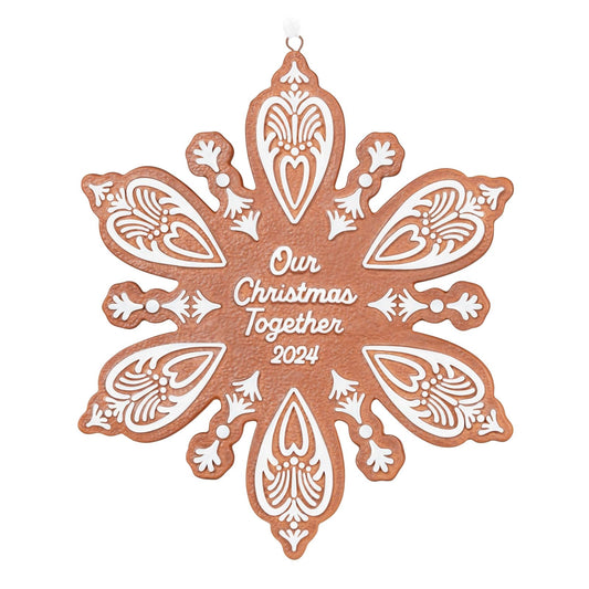 Hallmark - Adorno de Navidad 2024, Our Christmas Together 2024, Porcelana