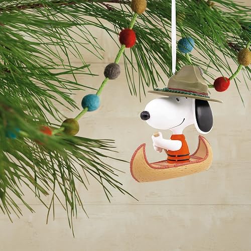 Hallmark Peanuts Snoopy en Canoa - Adorno navideño