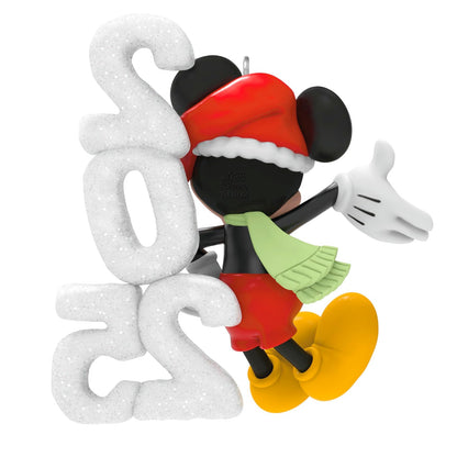 Hallmark - Adorno navideño de Recuerdo 2025, Disney Mickey Mouse A Year of Disney Magic