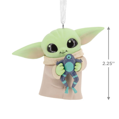 Hallmark Star Wars: The Mandalorian Grogu con Adorno navideño de Rana, Regalos para Fans de Star Wars