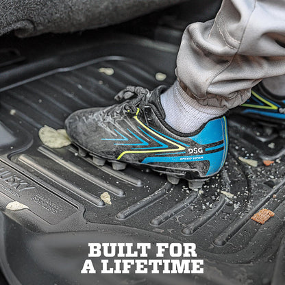 Husky Liners Revestimiento de Piso Frontal, Cabina Doble, Negro, Floor Liners - Second Seat