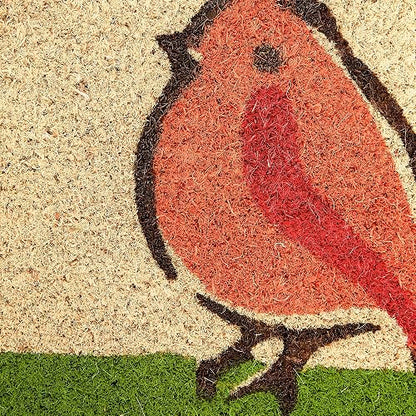 DII Natural Coir Fiber, 18x30" Entry Way Outdoor Door Mat with Non Slip Backing - For the Birds