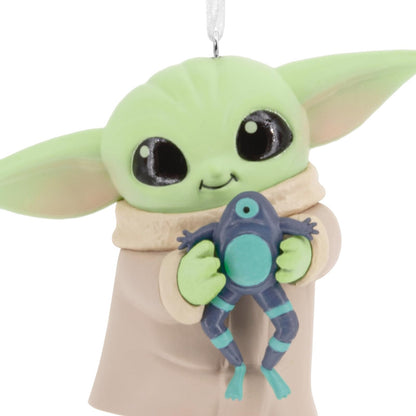 Hallmark Star Wars: The Mandalorian Grogu con Adorno navideño de Rana, Regalos para Fans de Star Wars