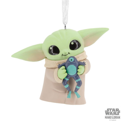 Hallmark Star Wars: The Mandalorian Grogu con Adorno navideño de Rana, Regalos para Fans de Star Wars