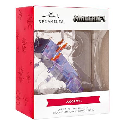 Hallmark - Adornos de Navidad de Minecraft Blue Axolotl, Regalos para Jugadores