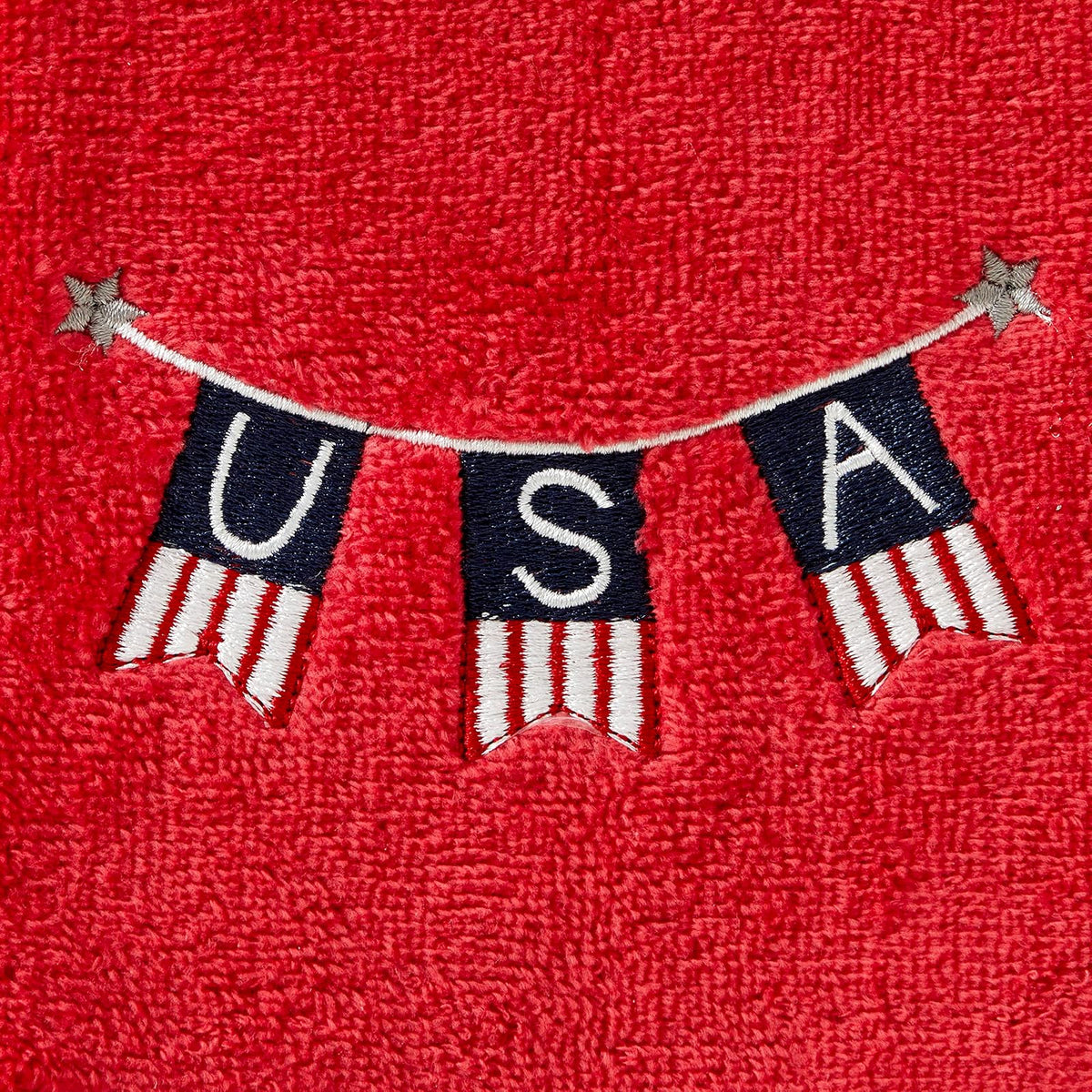 SKL HOME by Saturday Knight Ltd. USA Banner Toalla de Mano, Paquete de 2, Rojo