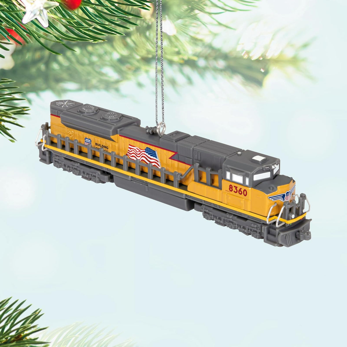 Hallmark - Adorno navideño de Recuerdo 2024, Lionel Trains Union Pacific Legacy SD70ACE, Metal