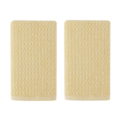 Tommy Bahama - Toallas de Mano, Toallas de algodón Suaves y absorbentes, Bajas Pelusas, Resistentes a la decoloración (Amarillo del Pacífico Norte, 2 Piezas)