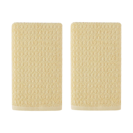 Tommy Bahama - Toallas de Mano, Toallas de algodón Suaves y absorbentes, Bajas Pelusas, Resistentes a la decoloración (Amarillo del Pacífico Norte, 2 Piezas)