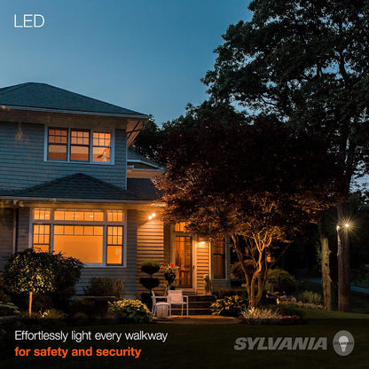 LEDVANCE Sylvania Night Chaser - foco LED PAR38, 250 W = 23 W, 22 años, regulable, superbrillante 2650 lúmenes, clasificación húmeda, 3000 K, blanco, paquete de 2 (41359)