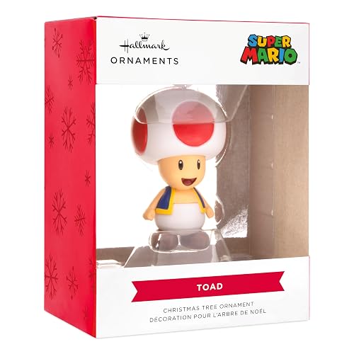 Hallmark - Adornos de Navidad para Nintendo Super Mario Toad, Regalos para Jugadores