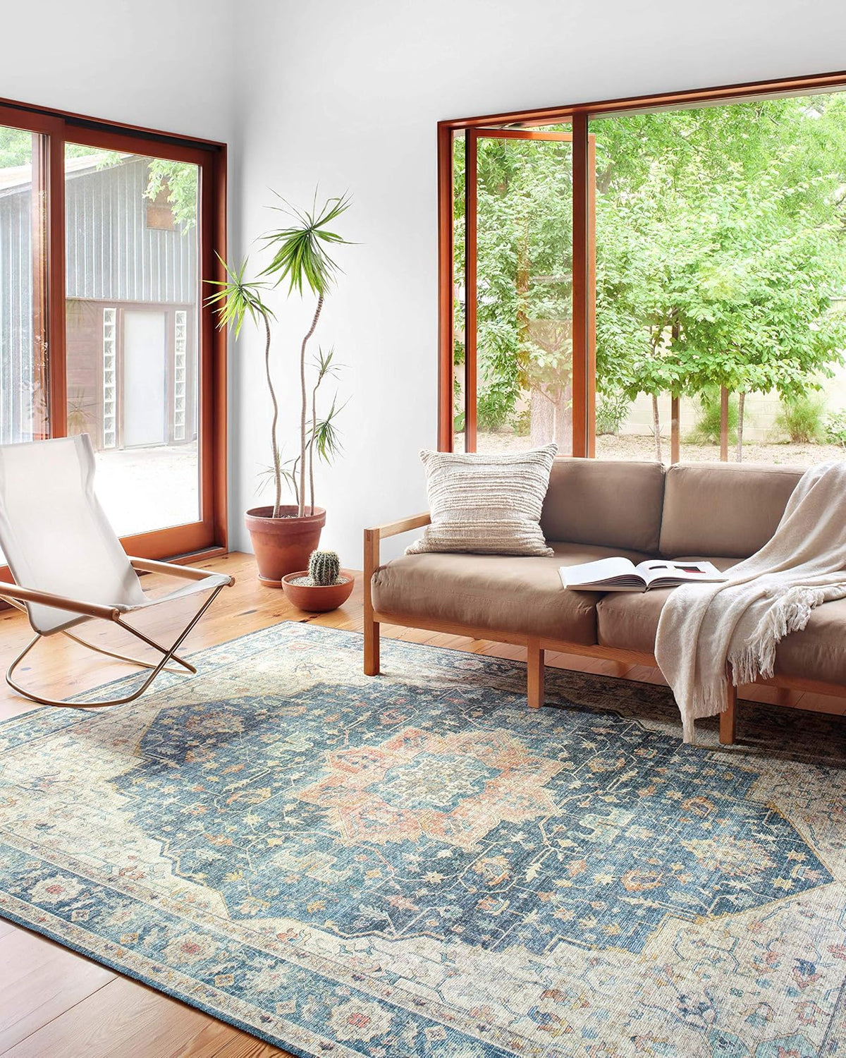 Loloi Rugs Skye - Alfombra Decorativa Estilo Vintage - Ocean - Multi - 3'9" x 2'3" (Rectangular)