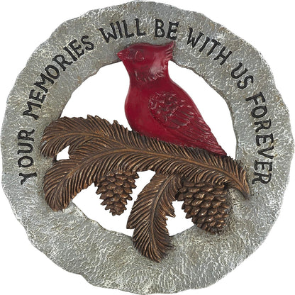 Garden Gifts by Precious Moments Your Memories Will Be with Us Forever Memorial Resin Hanging Garden Stone 185006