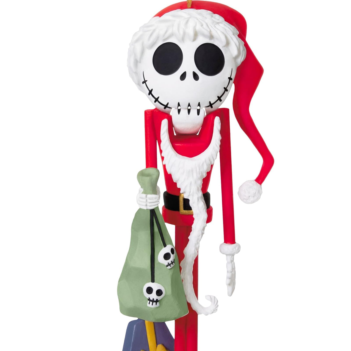 Hallmark - Adorno navideño de Recuerdo 2025, Disney Tim Burton's The Nightmare Before Christmas Cascanueces de Papá Noel Skellington, Regalos para fanáticos de Disney