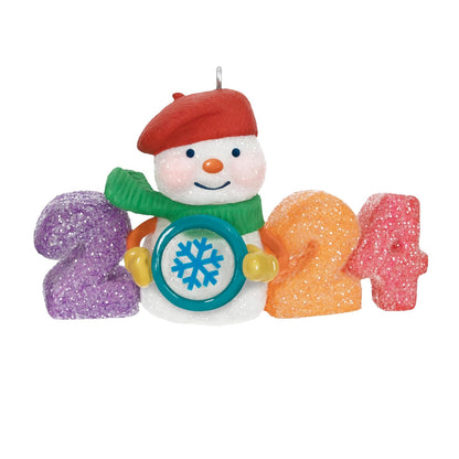 Hallmark - Adorno navideño de Recuerdo 2024, Sweet Decade 2024, Regalos para coleccionistas de muñeco de Nieve