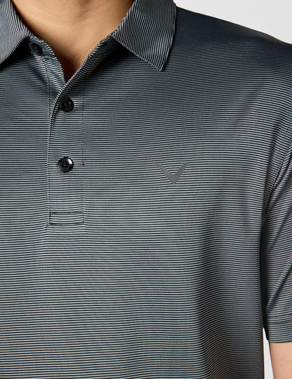 Callaway Polo de Golf de Manga Corta con Rayas Finas para Hombre