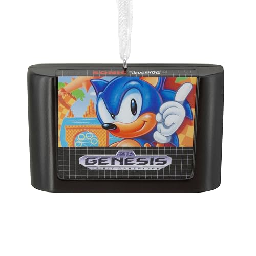Hallmark Sega Genesis Juego Cartucho Sonic The Hedgehog Adorno navideño