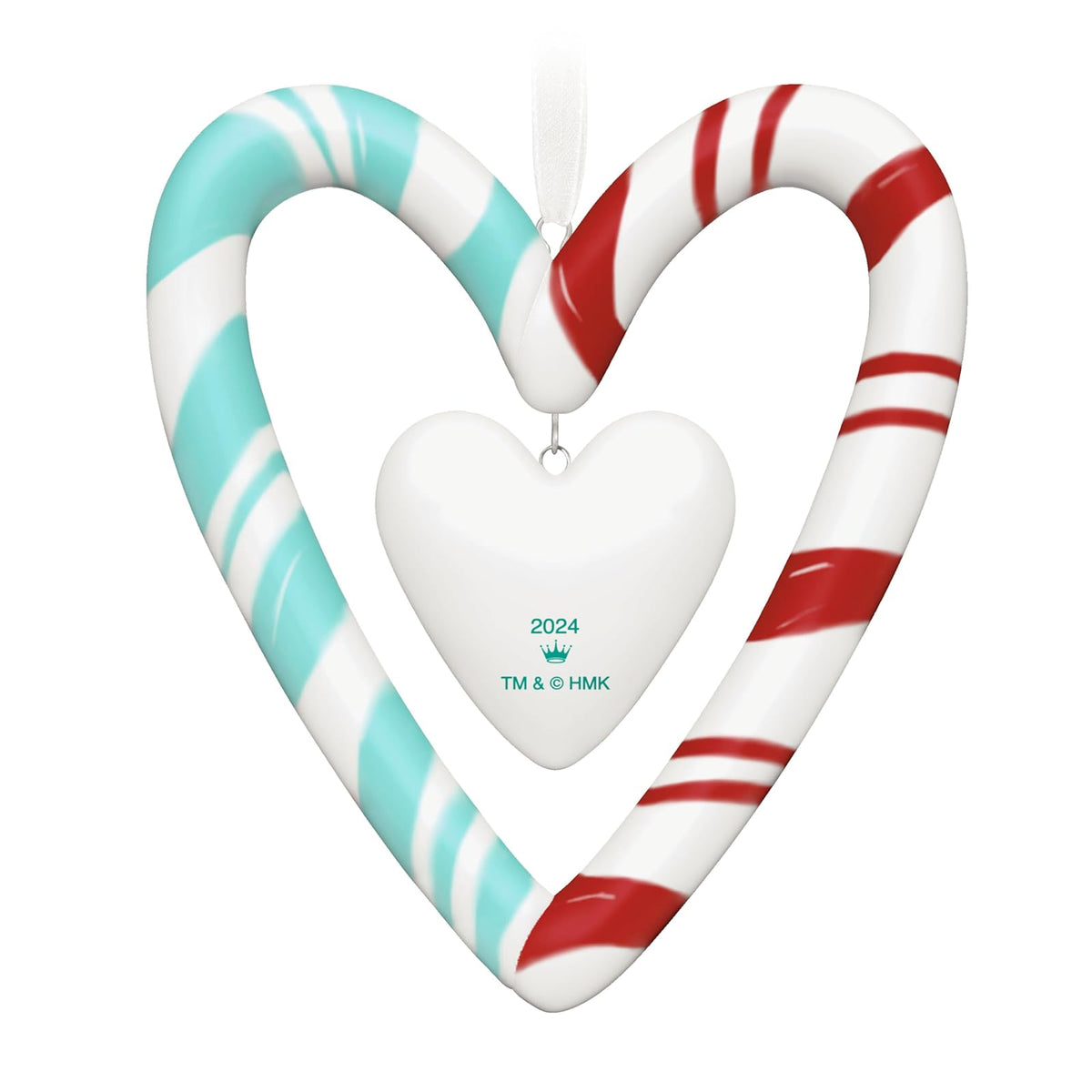 Hallmark - Adorno navideño de Recuerdo 2024, Hallmark Channel Spread The Love, Porcelana
