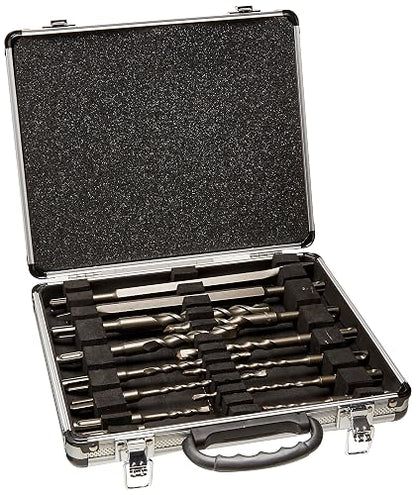 Makita D-31734 Juego de Brocas y Cinceles SDS-Plus en Maletín, 13 Piezas