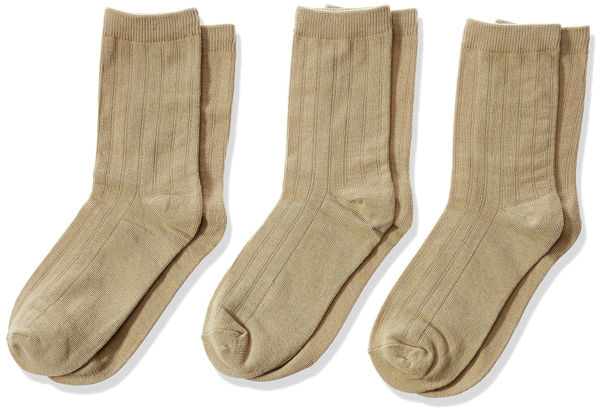 Jefferies Socks calcetines de canalé para niño - M - Caqui